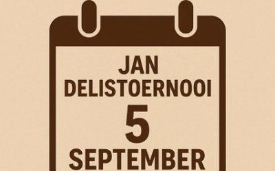 Jan Delistoernooi uitgesteld – nieuwe datum in september