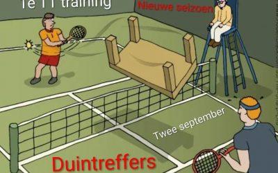 Trainingen starten weer op 2 september!